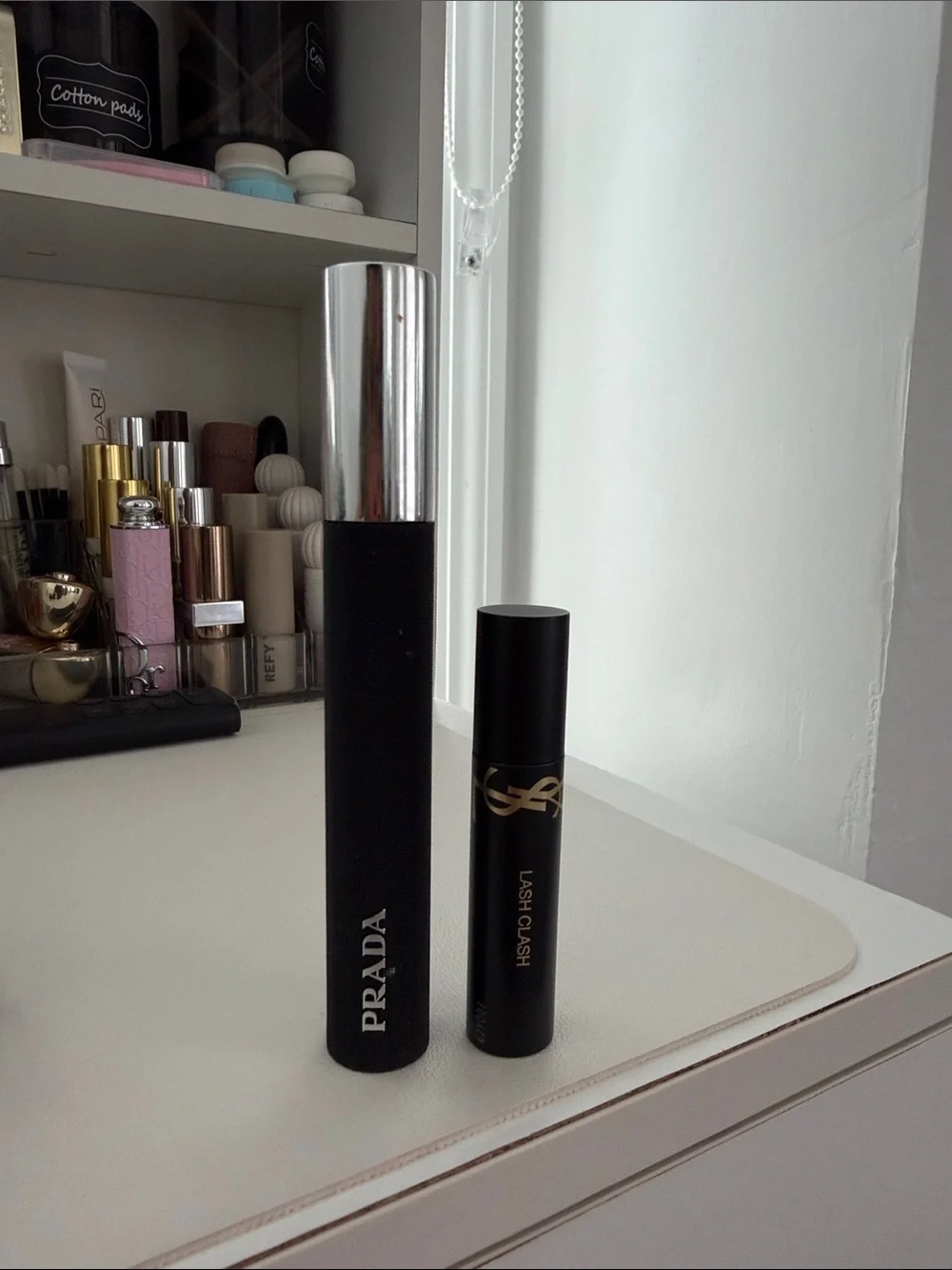 Prada Black and Silver Mascara tubes
